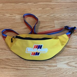 Roll One Fanny pack waist bag cross body new yellow Wykyk pockets adjustable